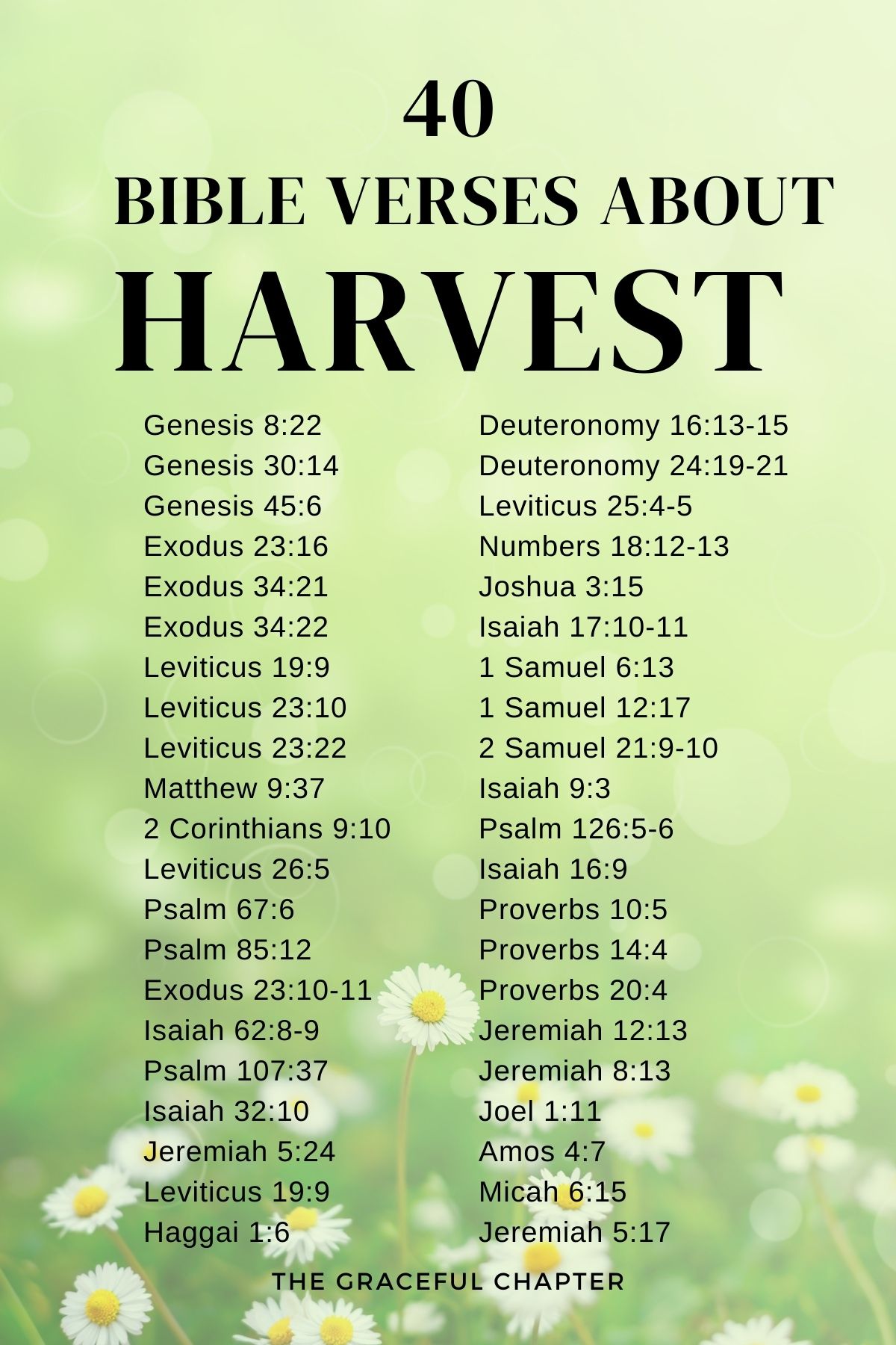 bible verses about harvest