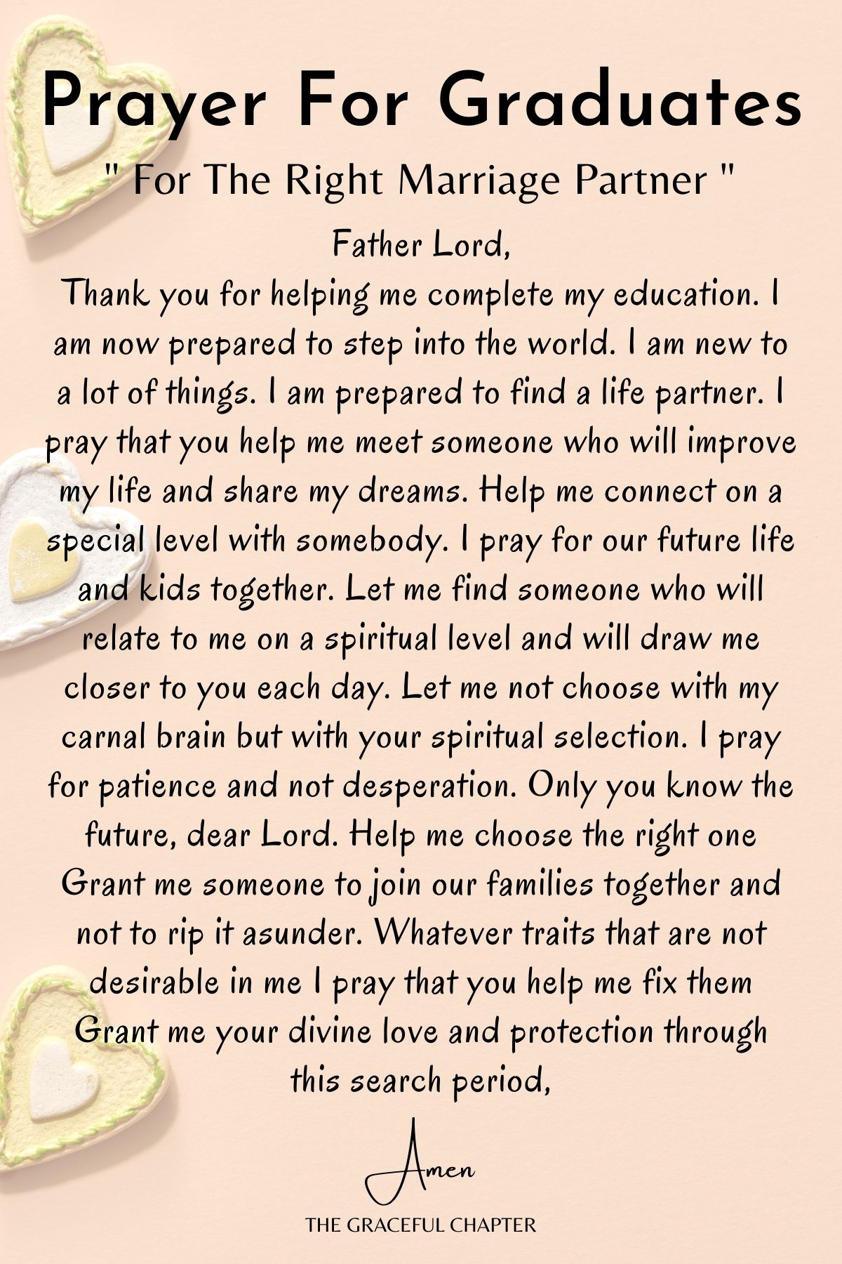 Prayer for the Right Marriage Partner - Prayers for Graduates