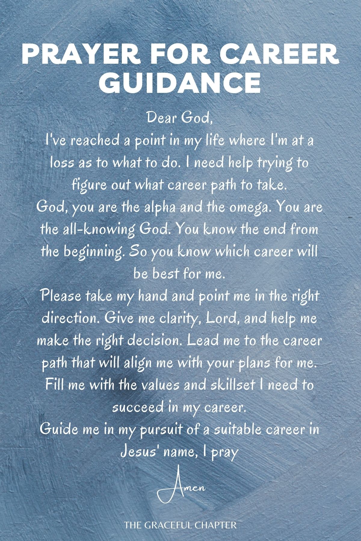 Prayer for career guidance - prayers for employment