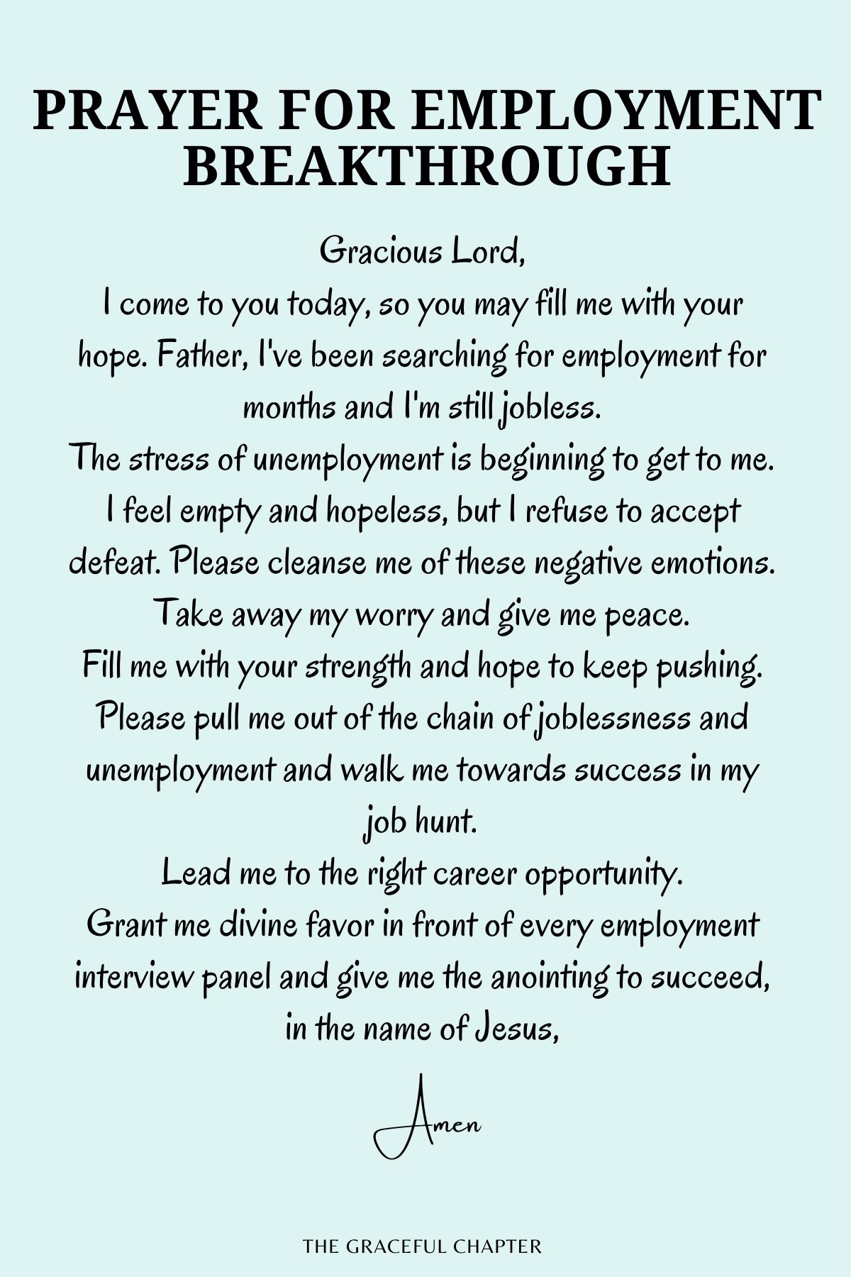 Prayer to Get a Job You Applied For