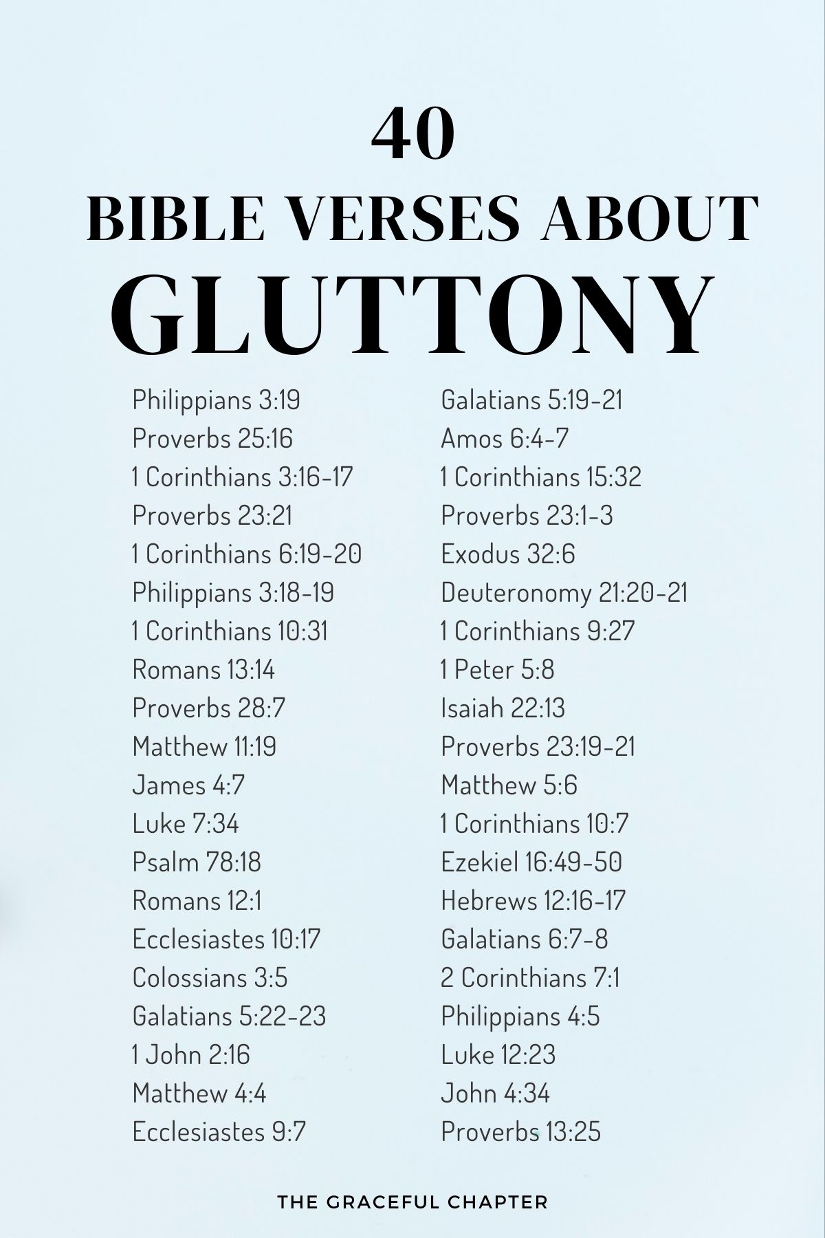 gluttony sin bible