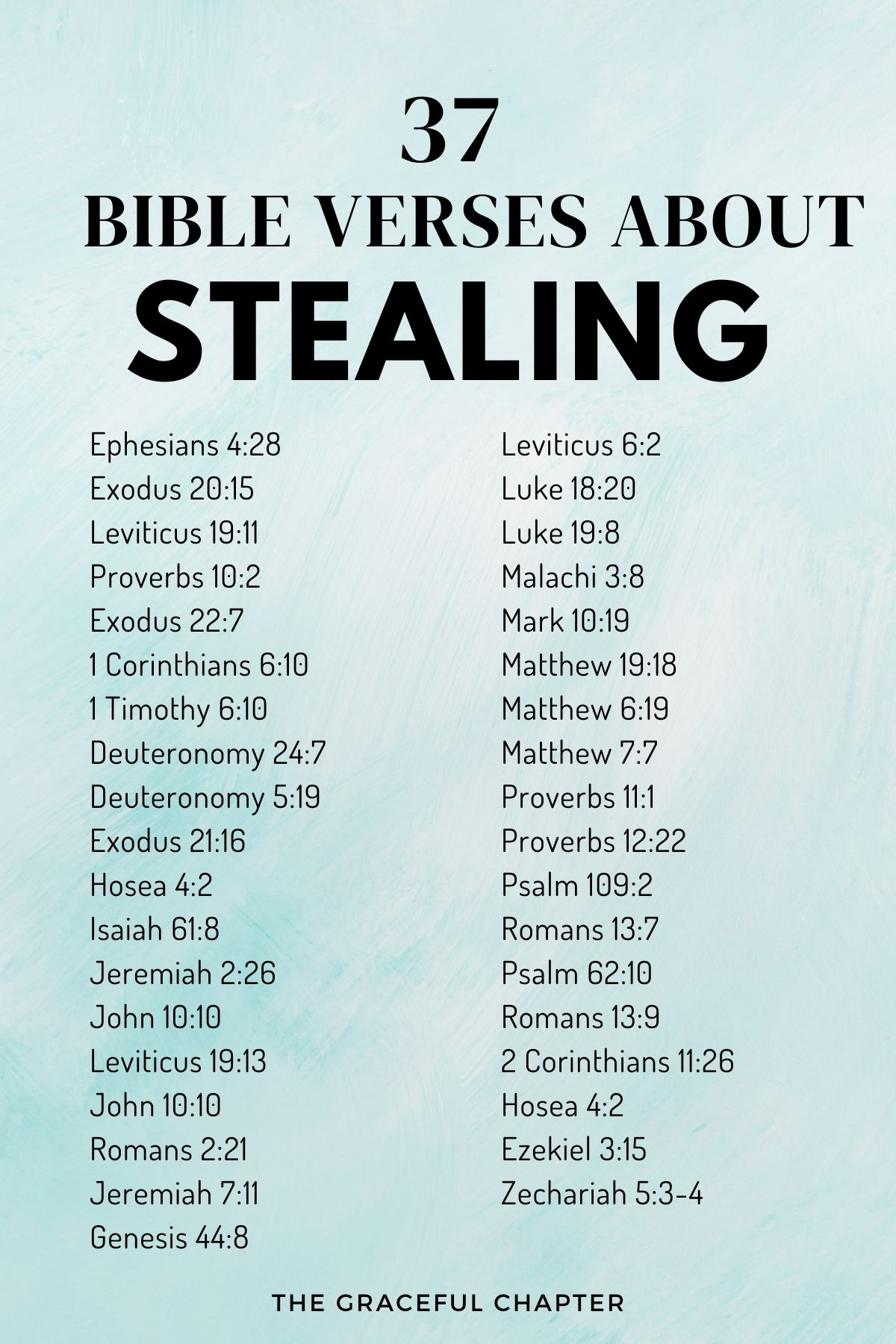 bible verses about stealing
