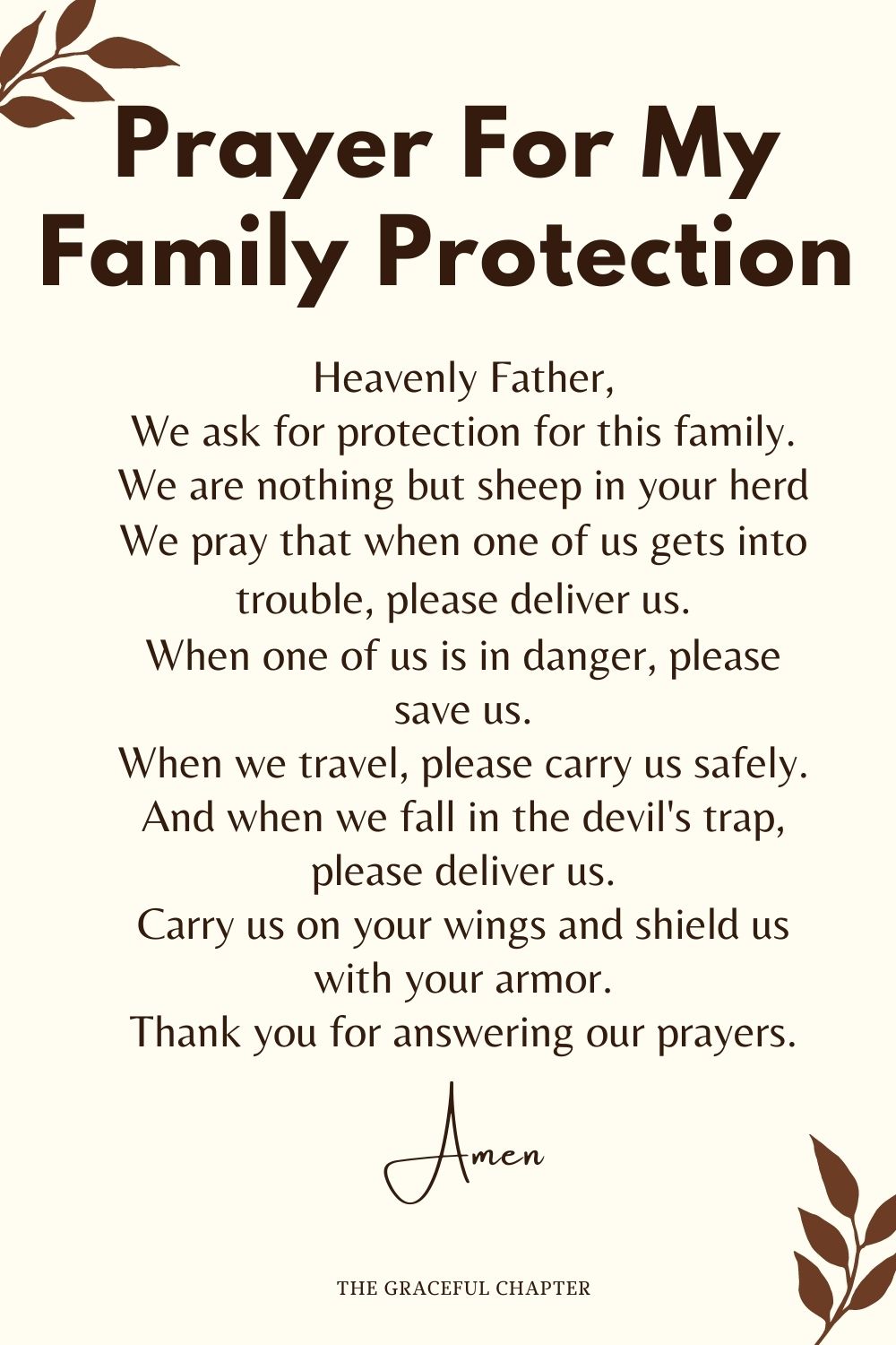 23 Powerful Prayers For Your Family - The Graceful Chapter