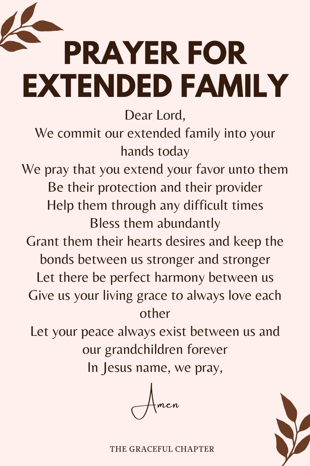 23 Powerful Prayers For Your Family - The Graceful Chapter