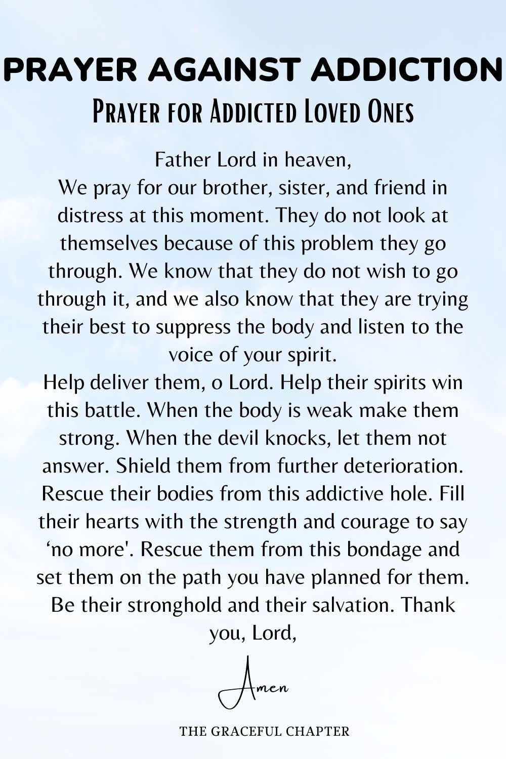 Prayer for Addicted Loved Ones