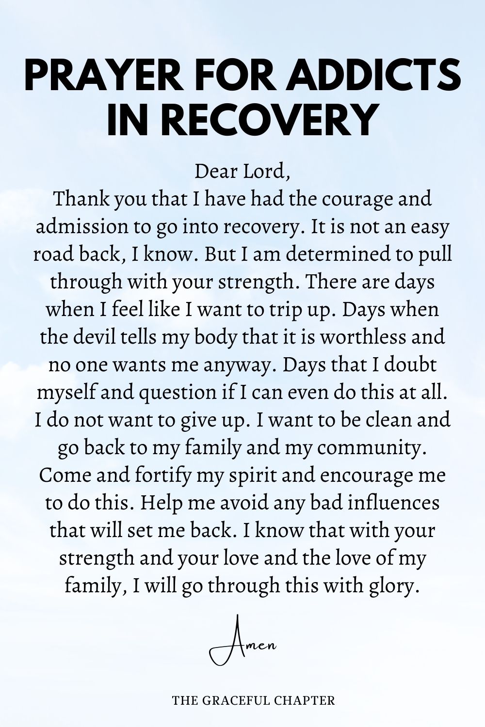 10 Prayers Against Addiction - The Graceful Chapter