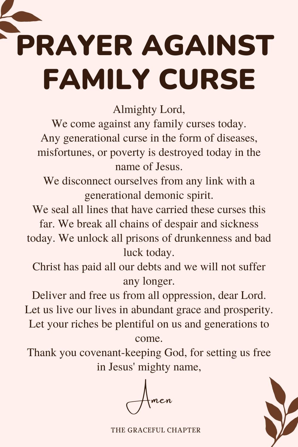 Prayer against Family Curse