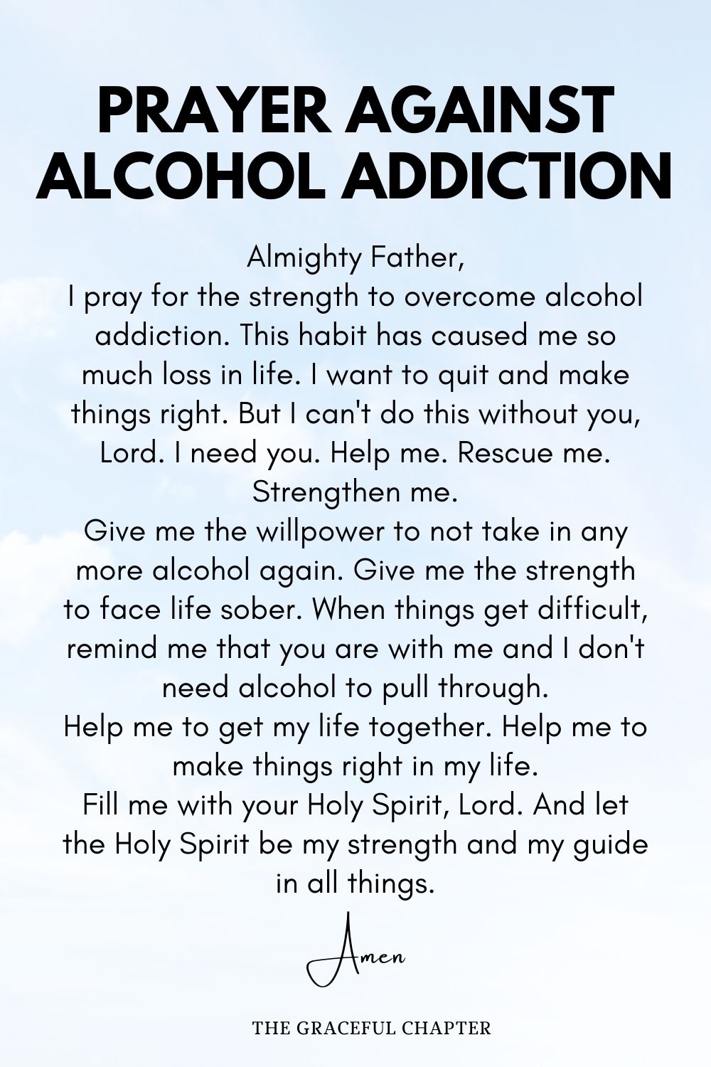 Prayer against alcohol addiction - prayers against addiction