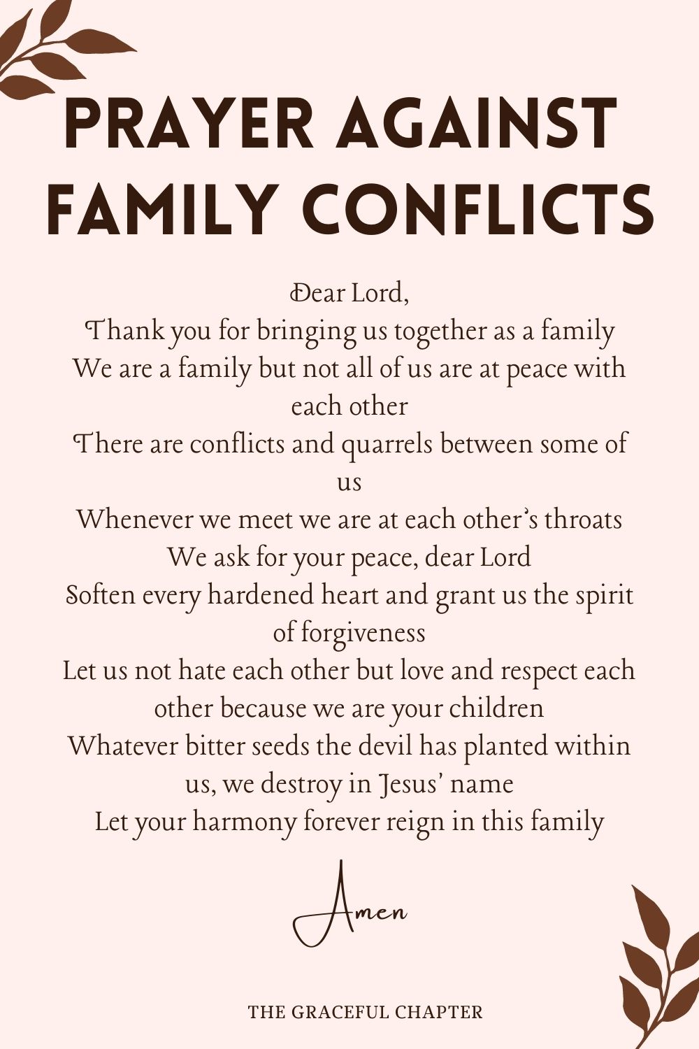 23 Powerful Prayers For Your Family - The Graceful Chapter