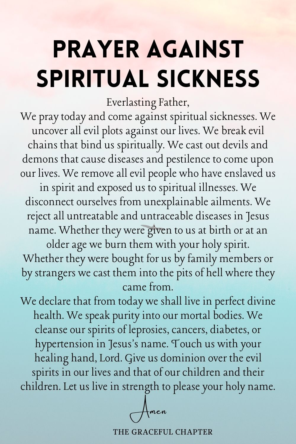 5 Effective Prayers Against Illness - The Graceful Chapter