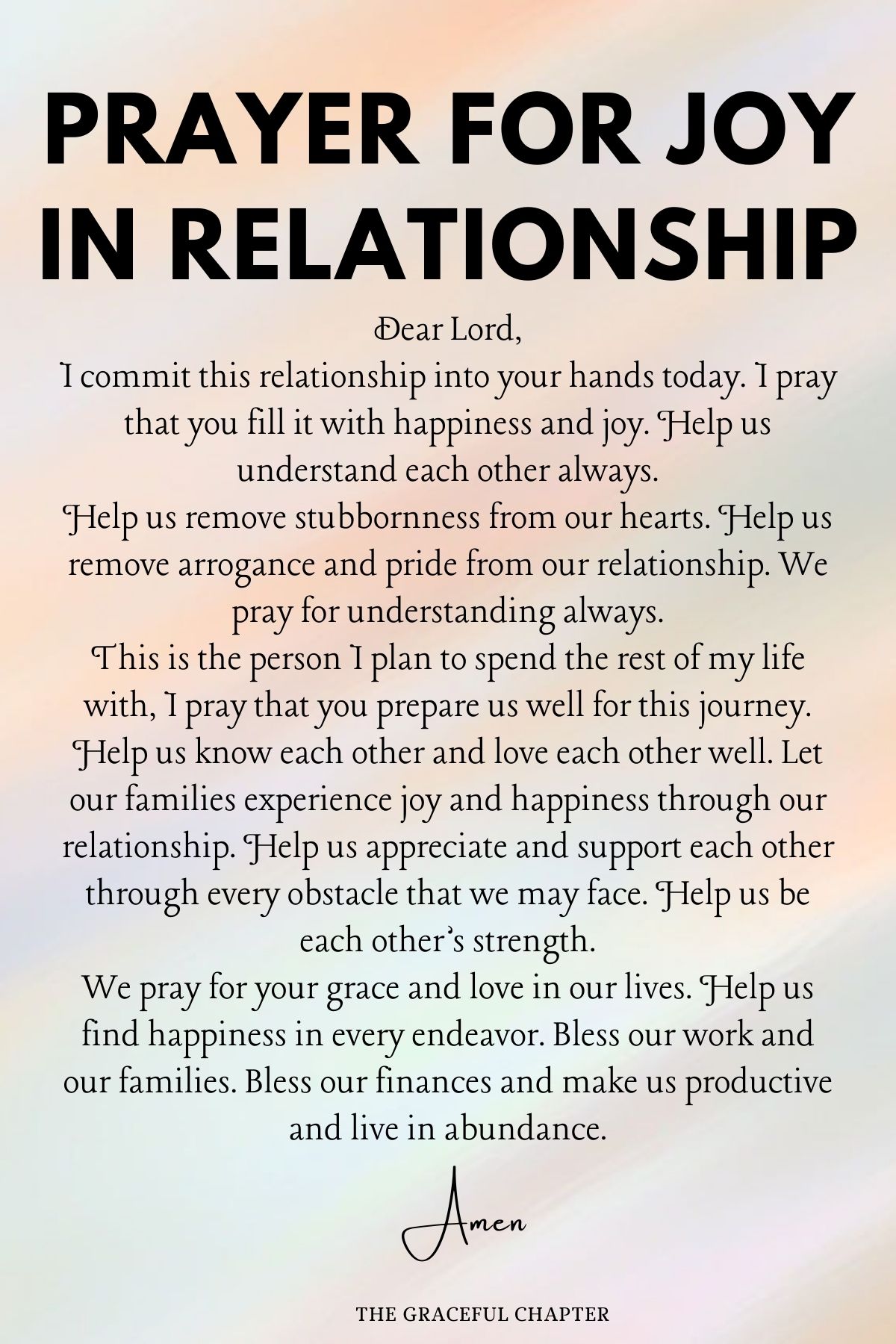 prayer for love and happiness