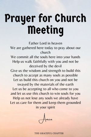 10 Short Prayers For Meetings And Gatherings - The Graceful Chapter