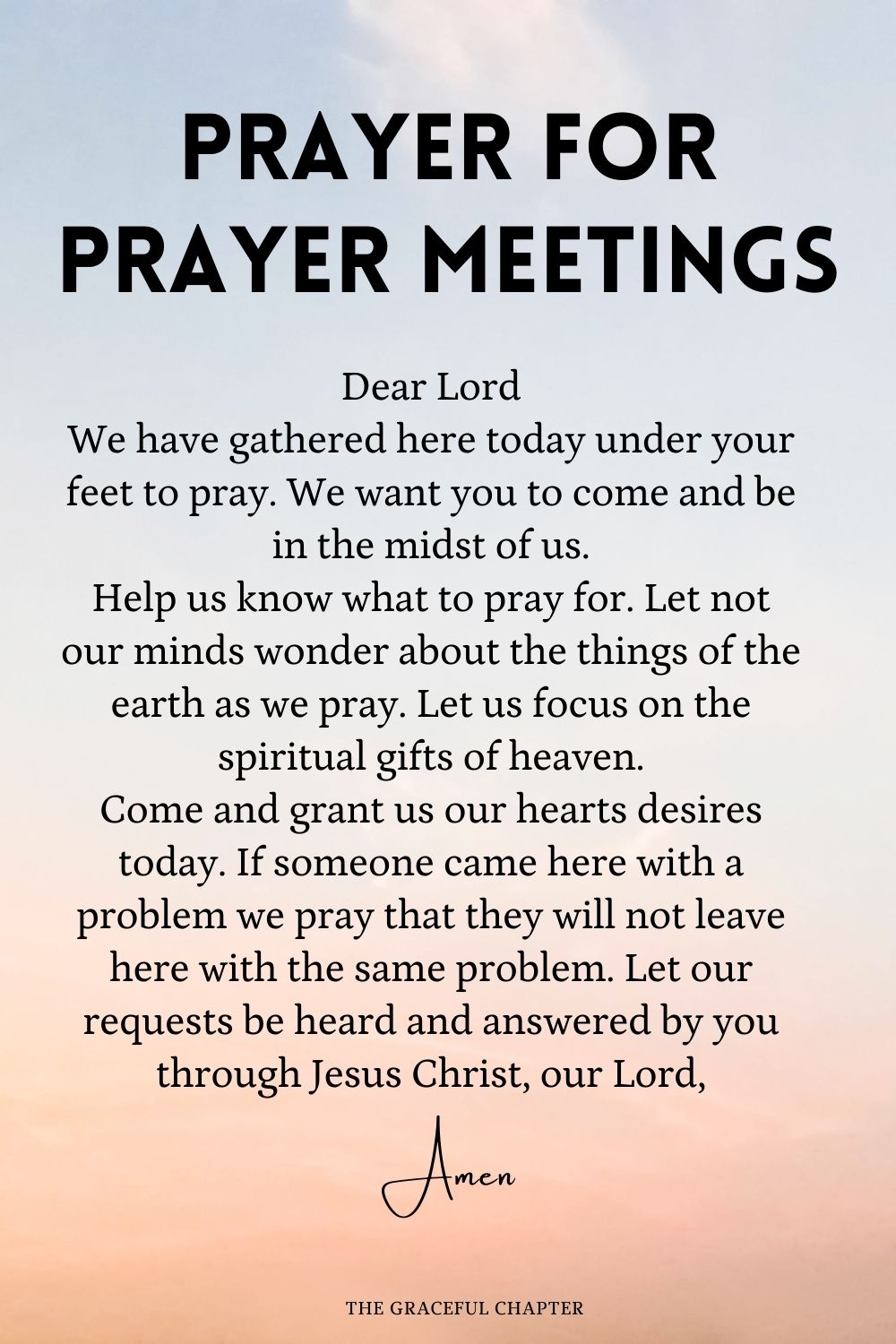 Invoking The Divine: Prayers To Start A Church Meeting