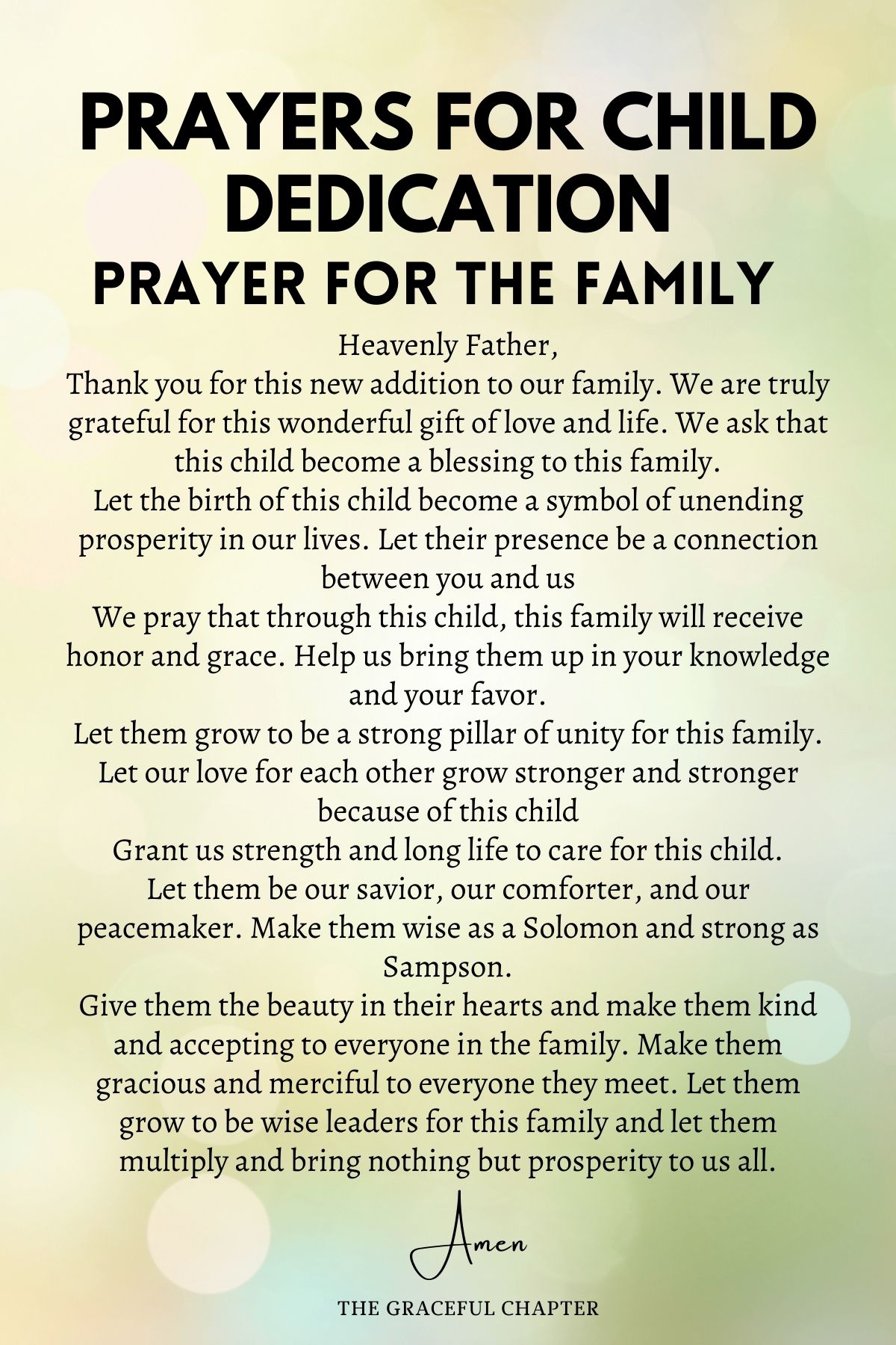 Prayer for the Family