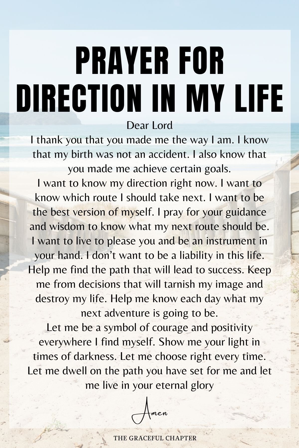 Prayer for Direction in my Life - prayers for purpose