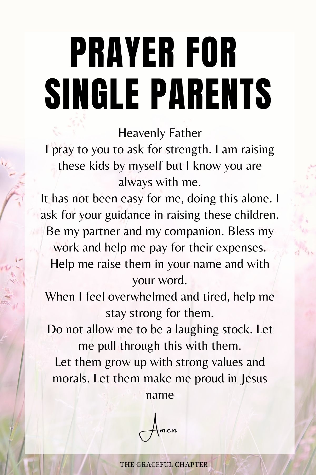 Prayer for Single Parents
