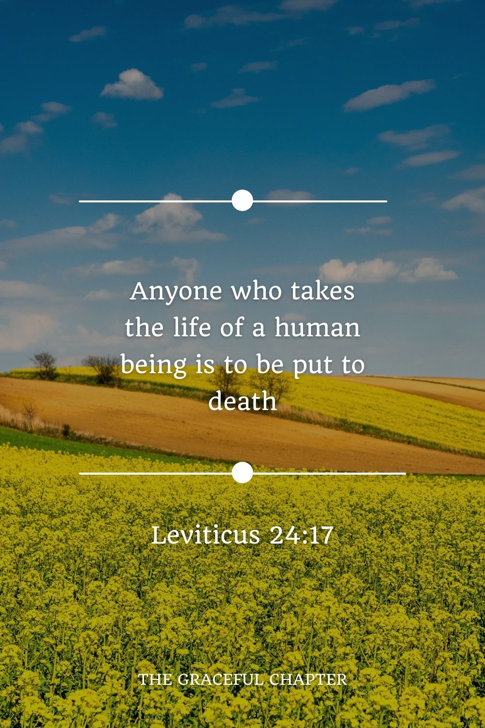 Anyone who takes the life of a human being is to be put to death. Leviticus 24:17