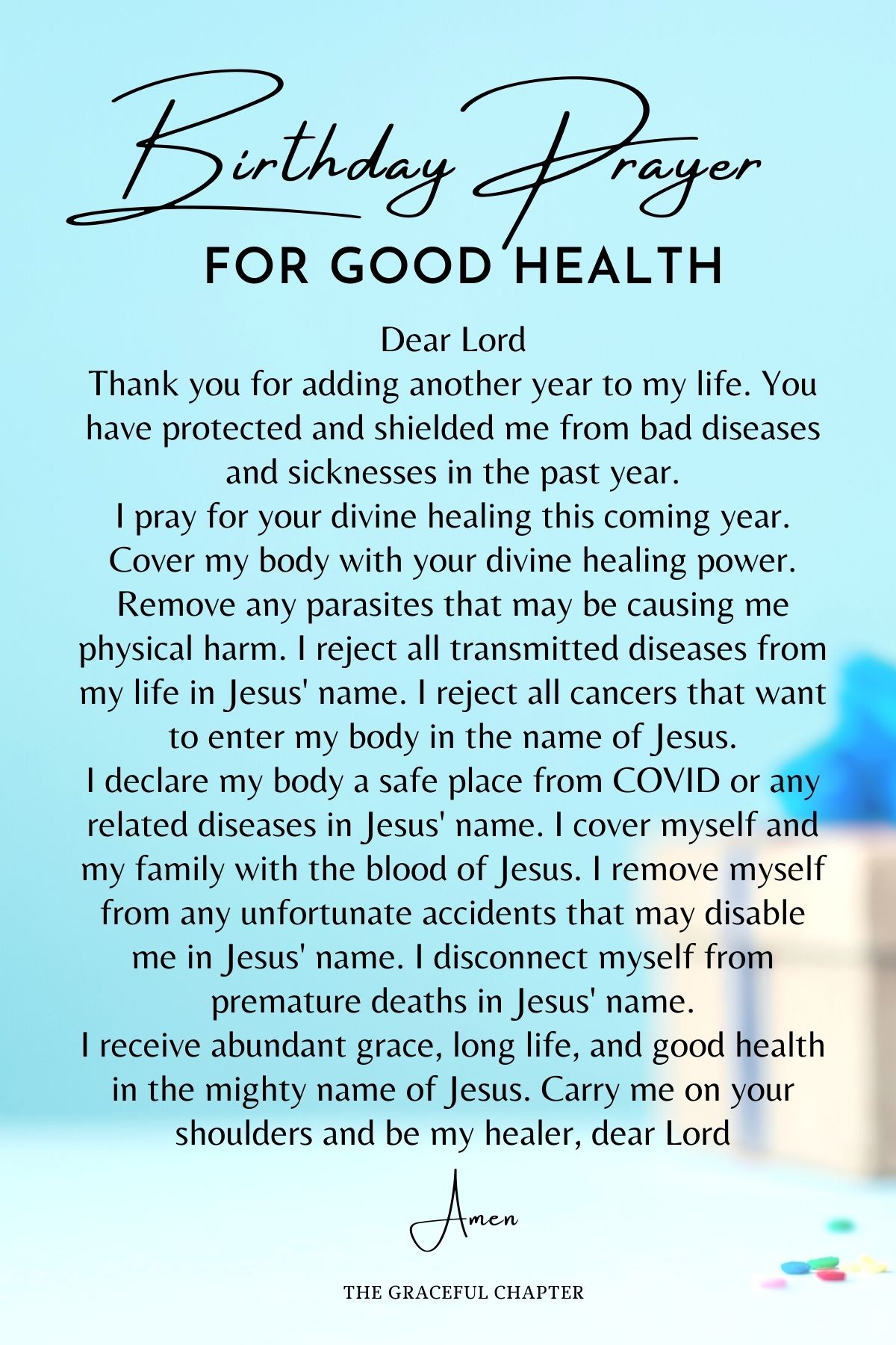 Birthday Prayer for Good Health