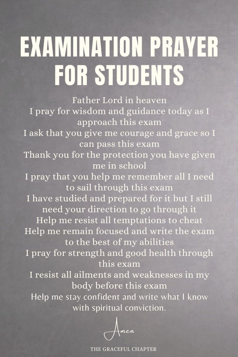 9 Short Prayers For Exams - The Graceful Chapter
