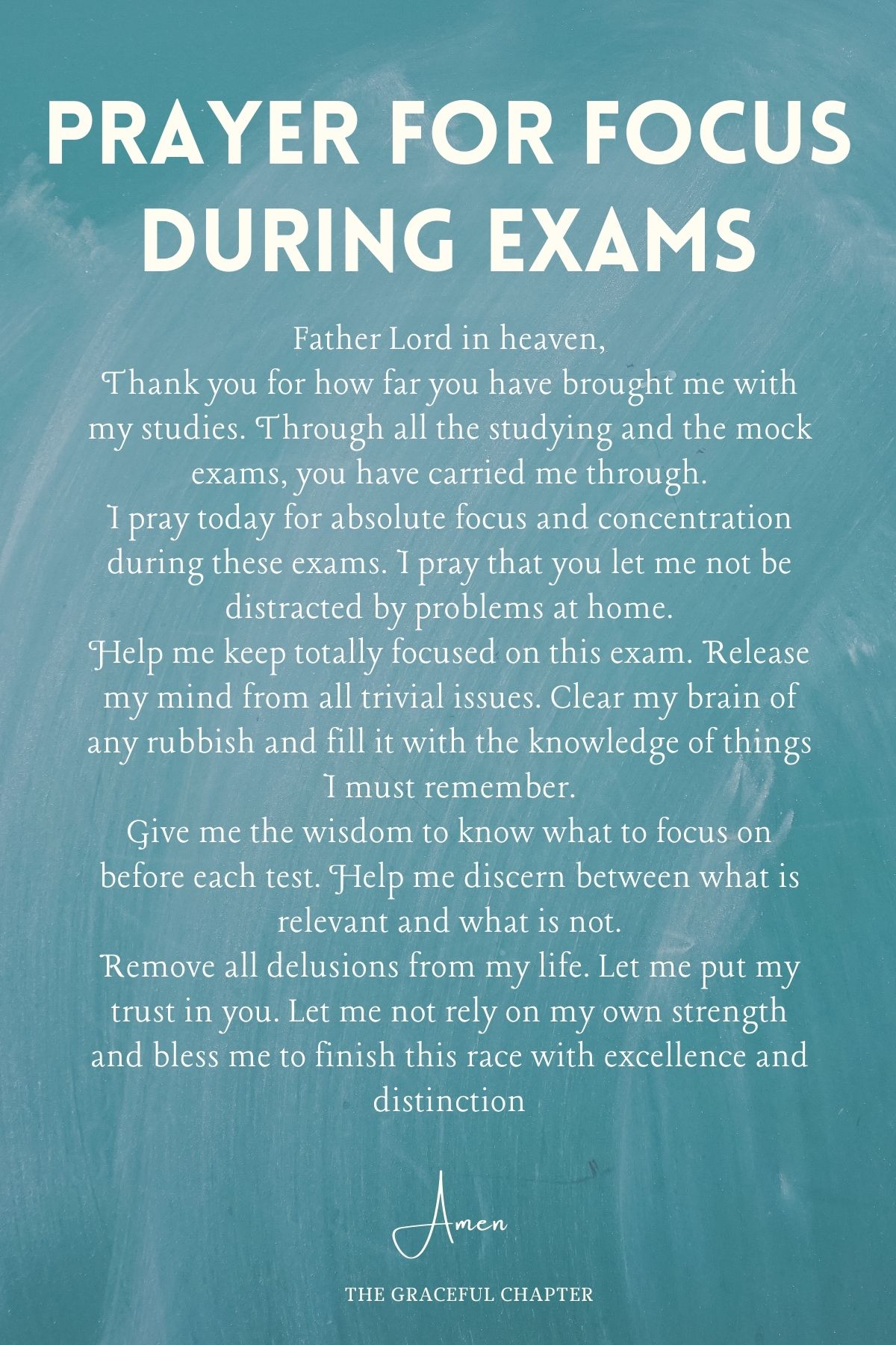 Prayer for Focus during Exams