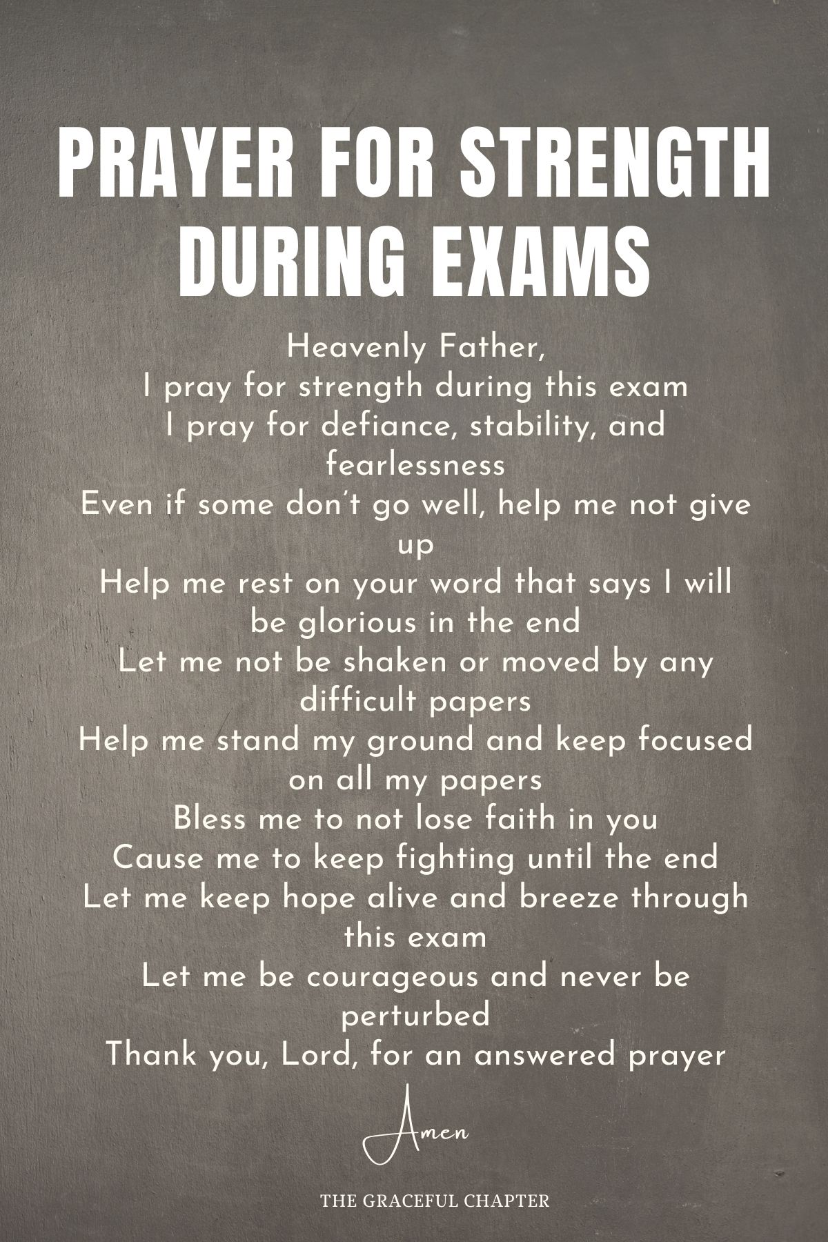 Prayer for Strength during Exams - prayers for exams