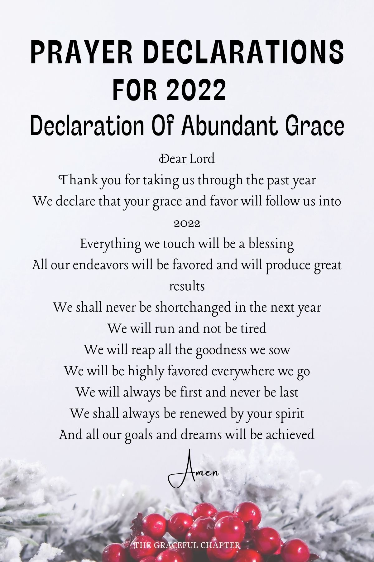 Declare Abundant Grace
