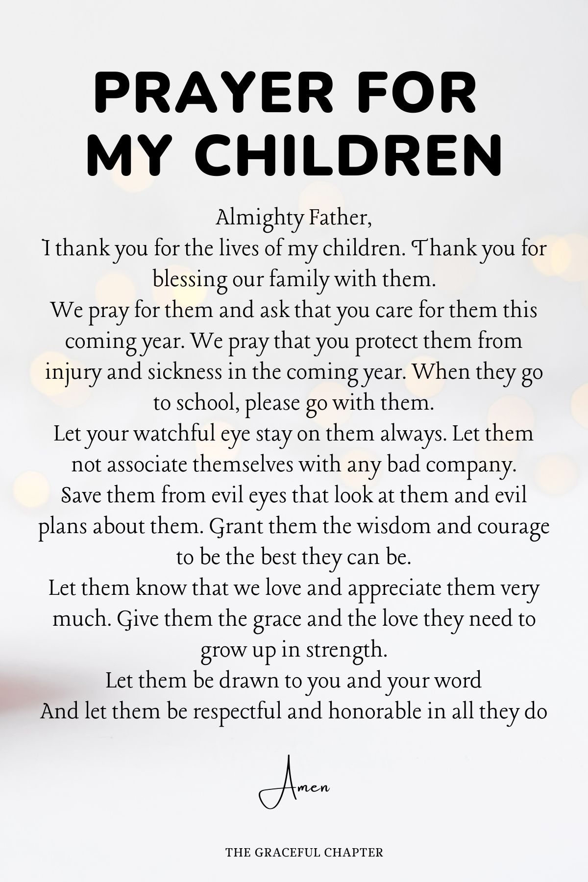 Prayer for Children