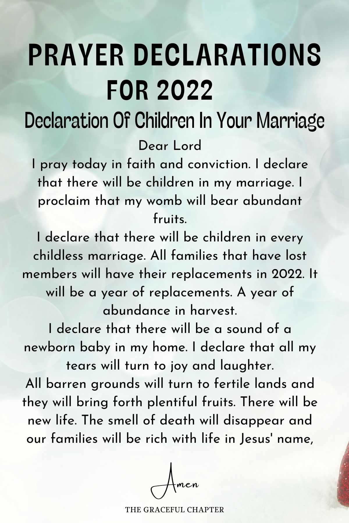 Declare Children in your Marriage