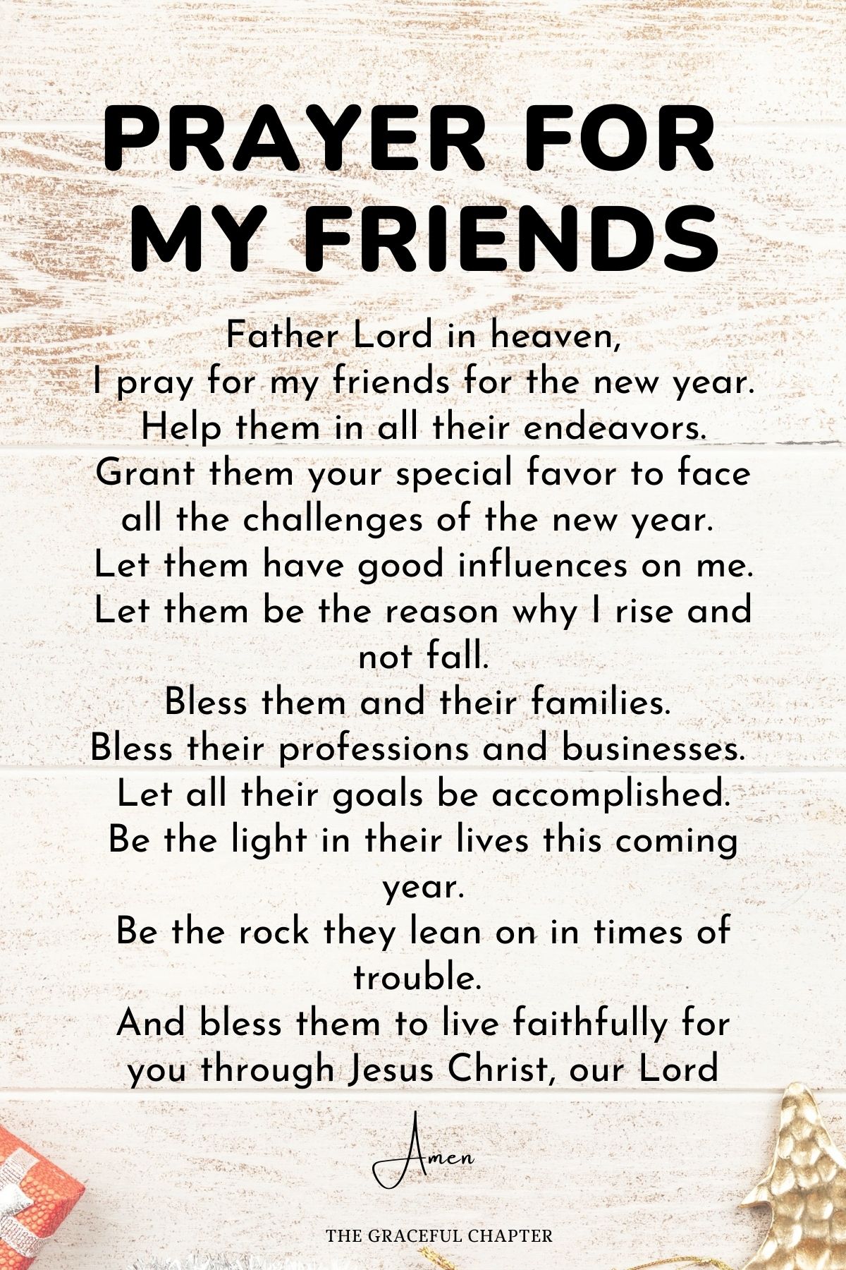 Prayer for Friends