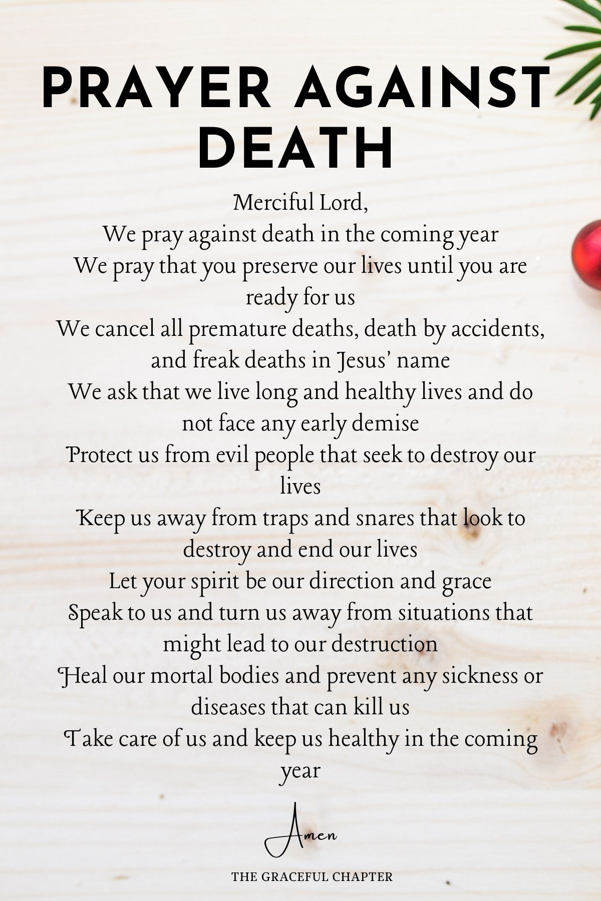 Prayer against Death