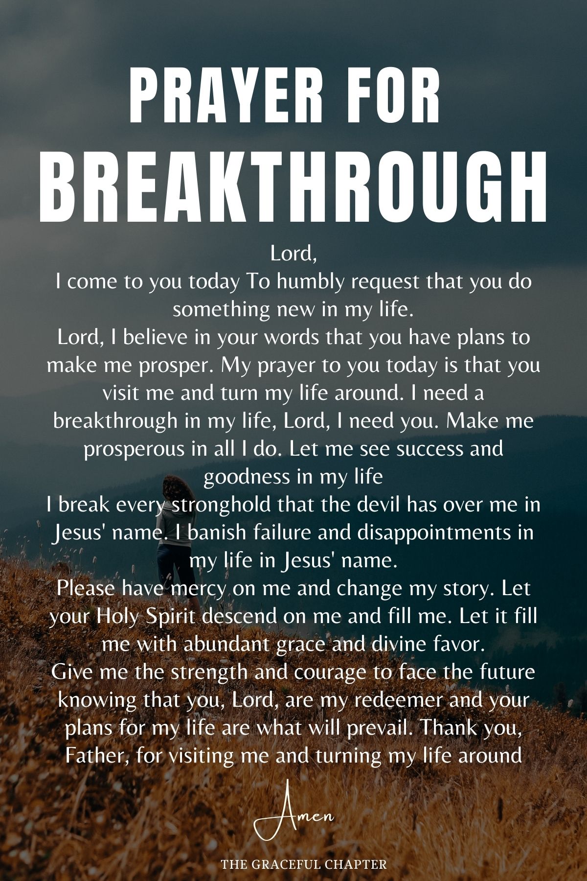 Prayer for breakthrough