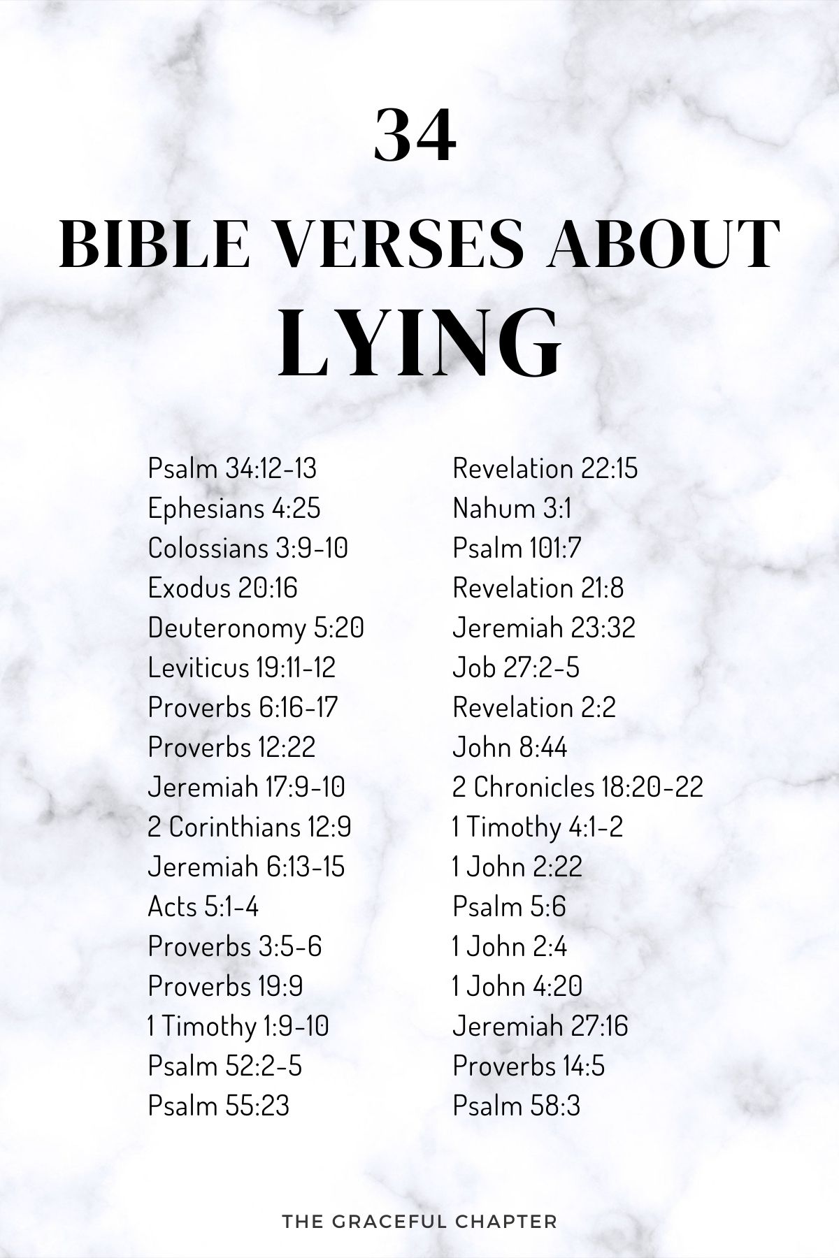 34 Bible Verses About Lying
