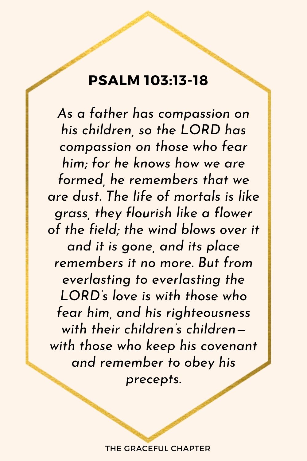Psalm 103:13-18