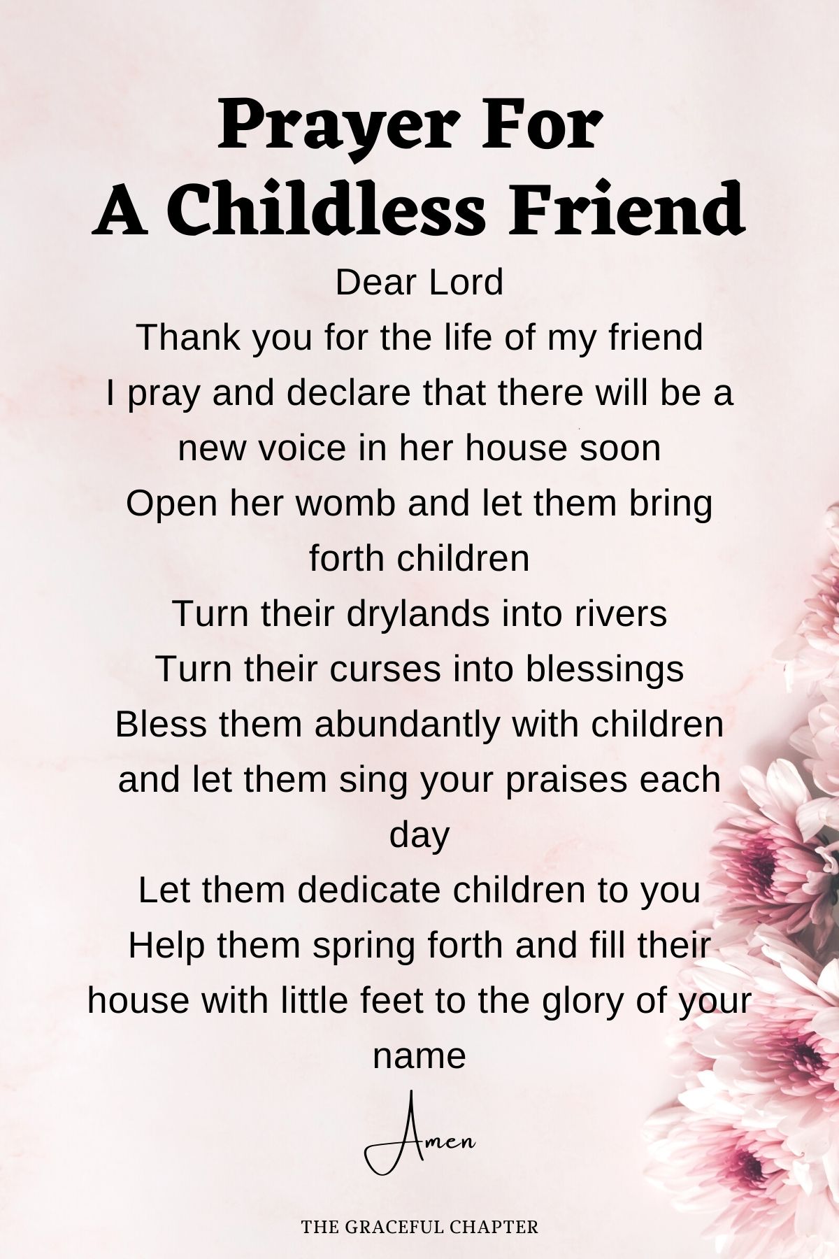 Prayer for a childless friend