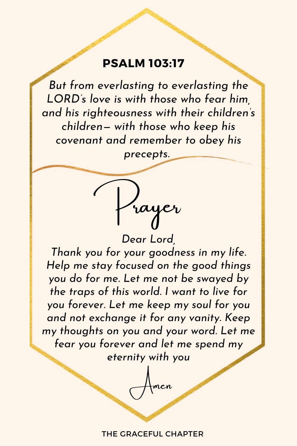 Prayer - Psalm 103:13-17