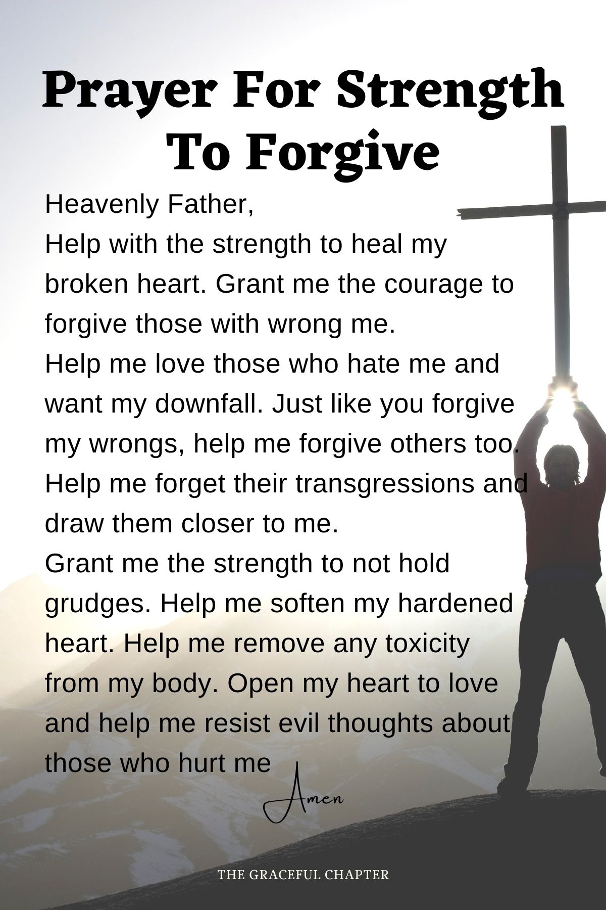Prayer for strength to forgive
