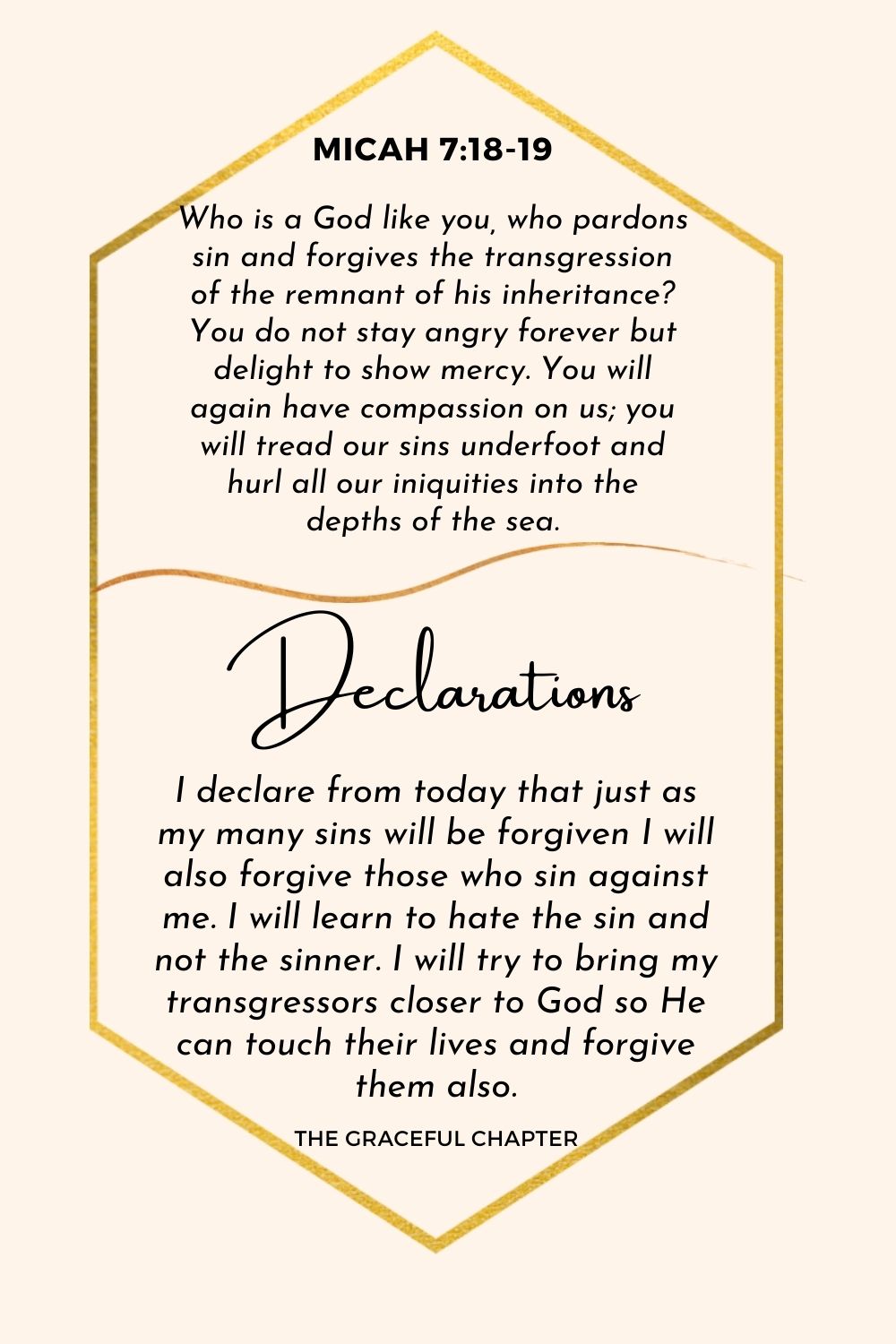 Declarations Micah 7:18-19