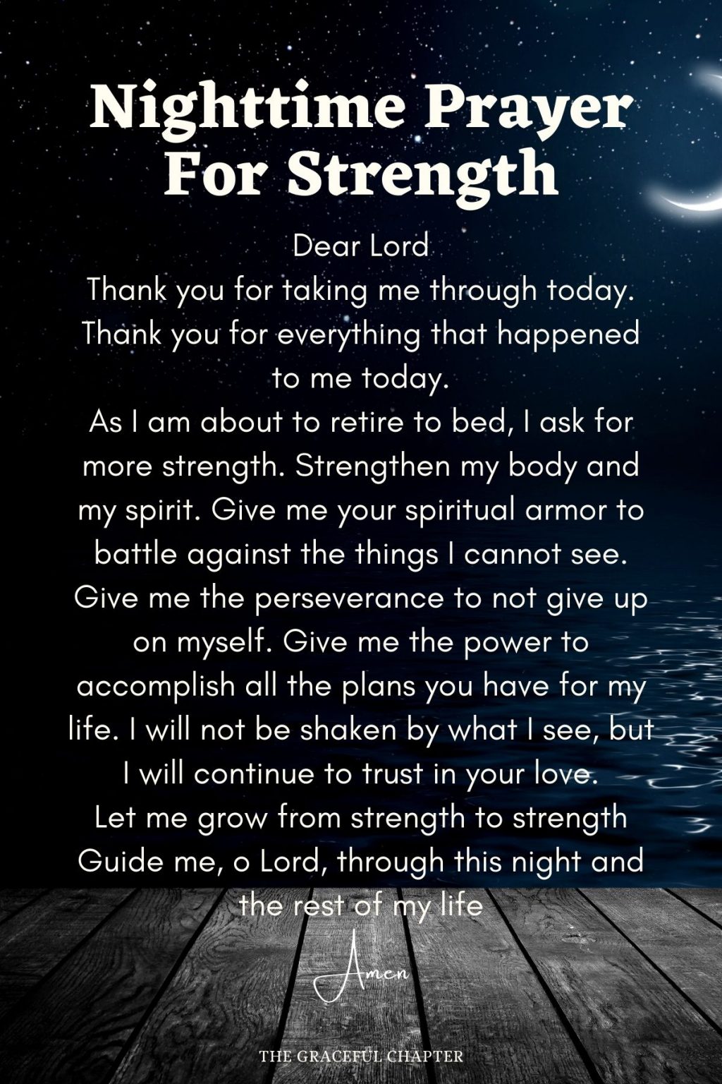 13 Short Nighttime Prayers - The Graceful Chapter