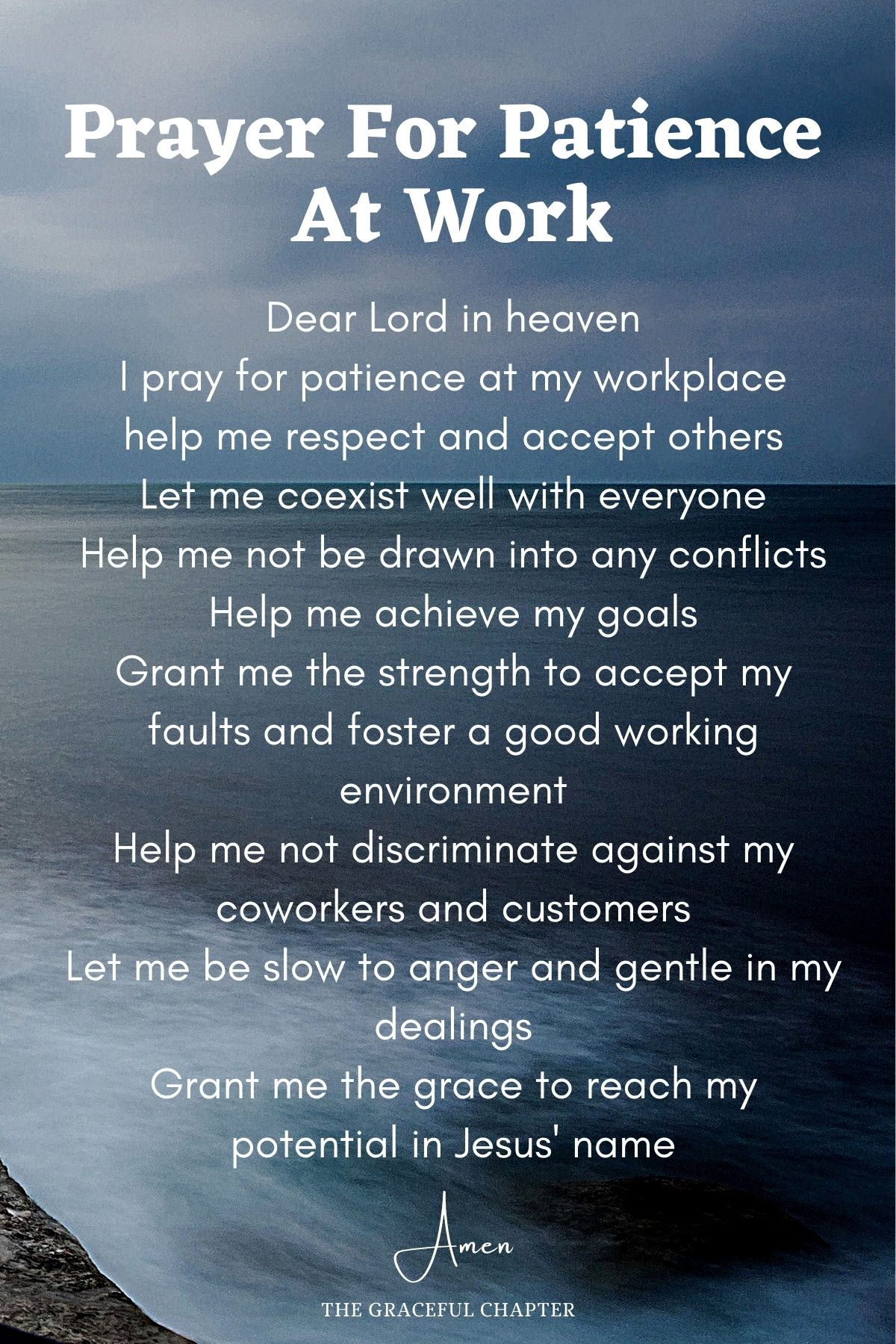 Prayer for patience at work