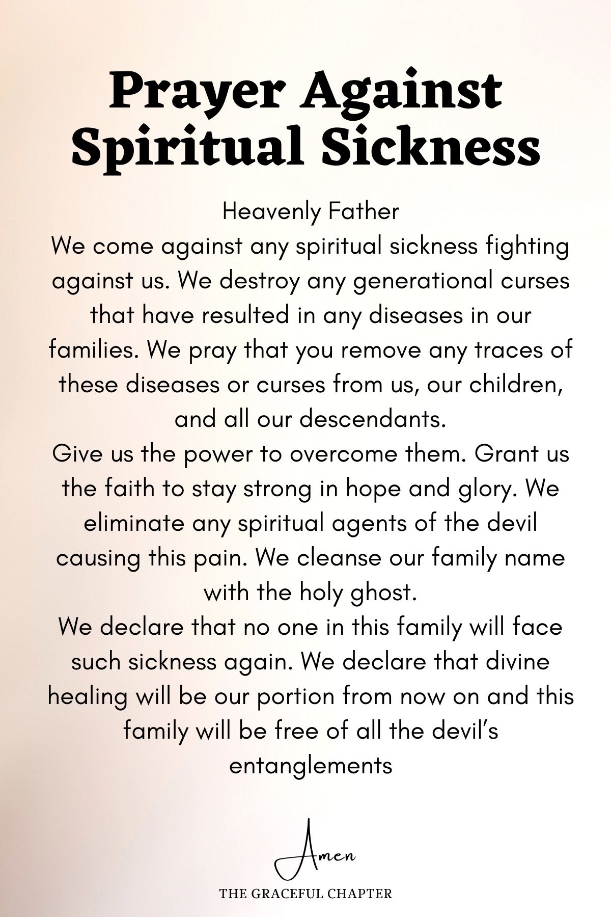 13 Intercessory Prayers For The Sick - The Graceful Chapter