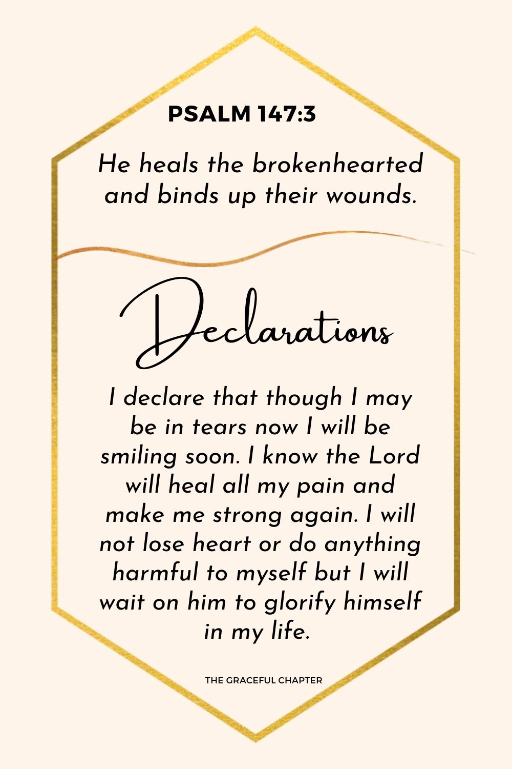 Declaration  – Psalm 147:3 