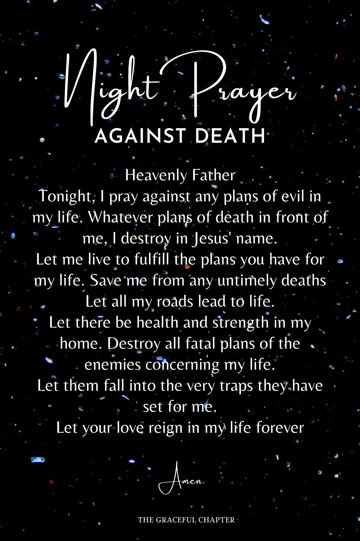 Night prayer against death