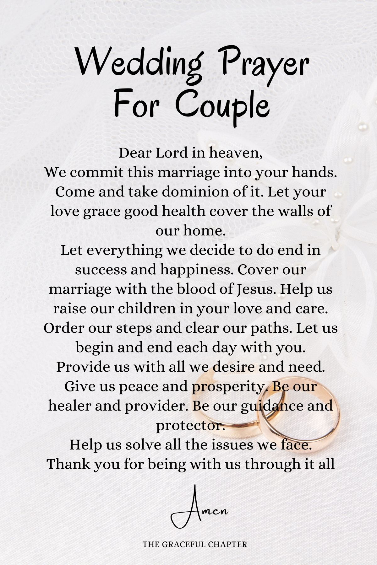 Wedding prayer for couple - prayers for wedding