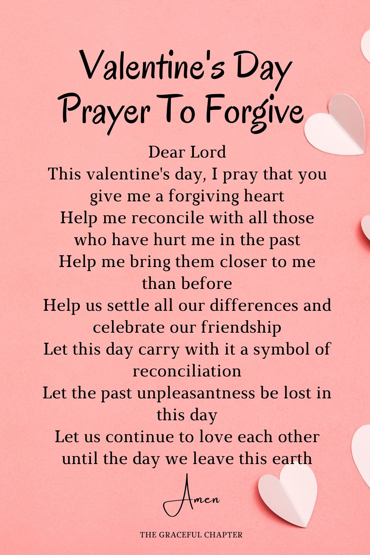 Valentine's day prayer to forgive 