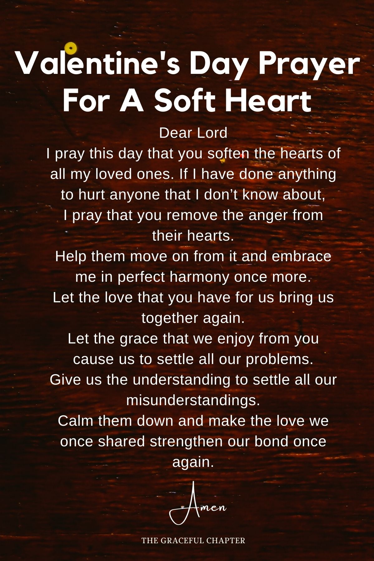 Valentine's day prayer for a soft heart