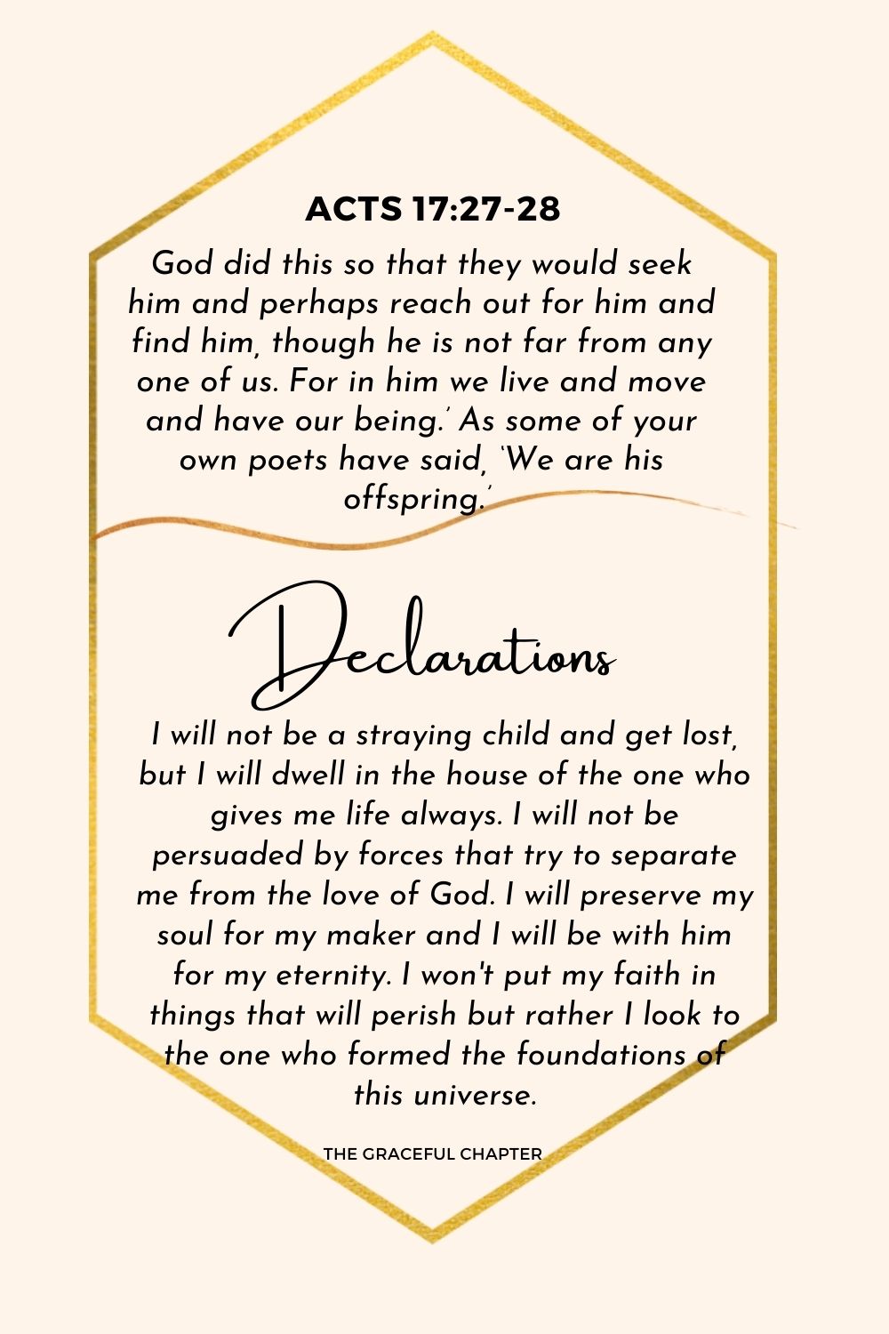 Declaration  Acts 17:27-28