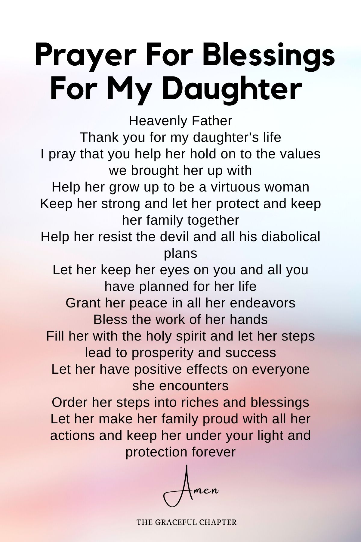  Prayer for blessings for my daughter 