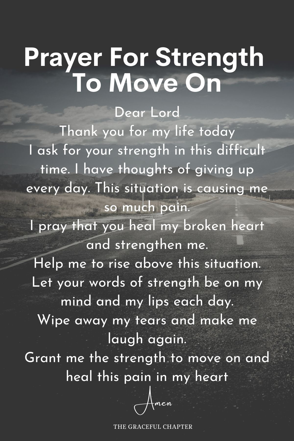 Prayer for strength to move on
