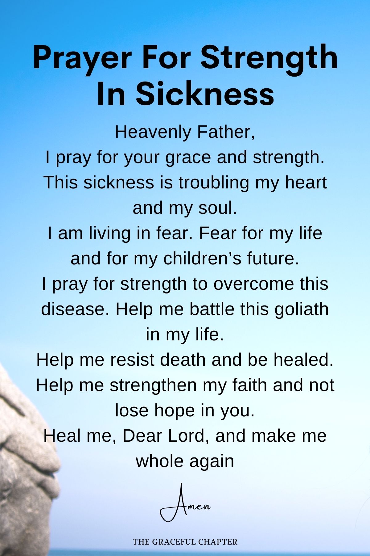 Prayer for strength in sickness