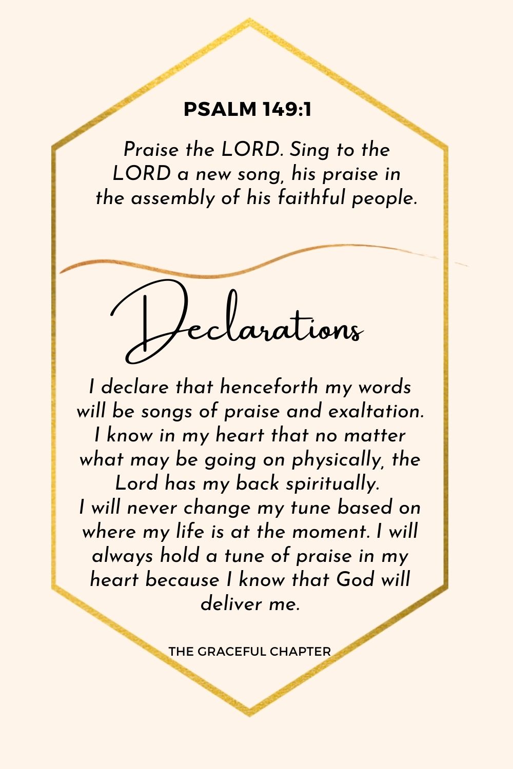 Declarations -  Psalm 149 